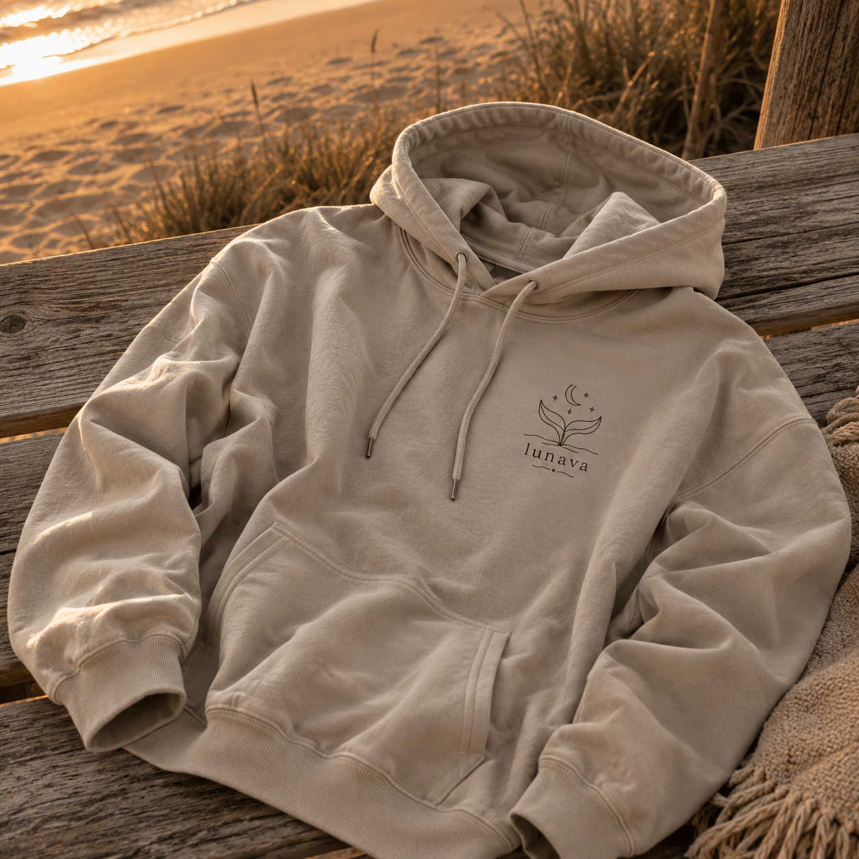 Soft Horizon Hoodie - Die Wellen singen dein Lied für dich ✨