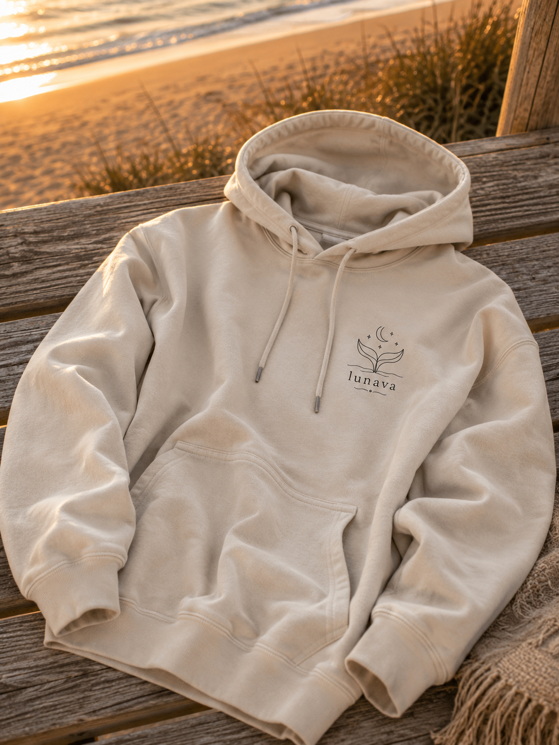 Soft Horizon Hoodie - Die Wellen singen dein Lied für dich ✨