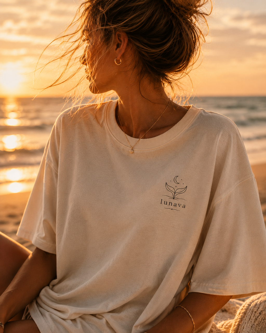 Die Wellen singen dein Lied für dich - Oversized Tee 🌙