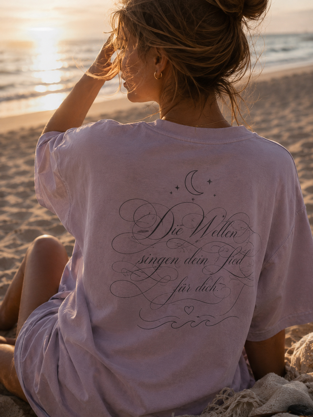Die Wellen singen dein Lied für dich - Oversized Tee 🌙