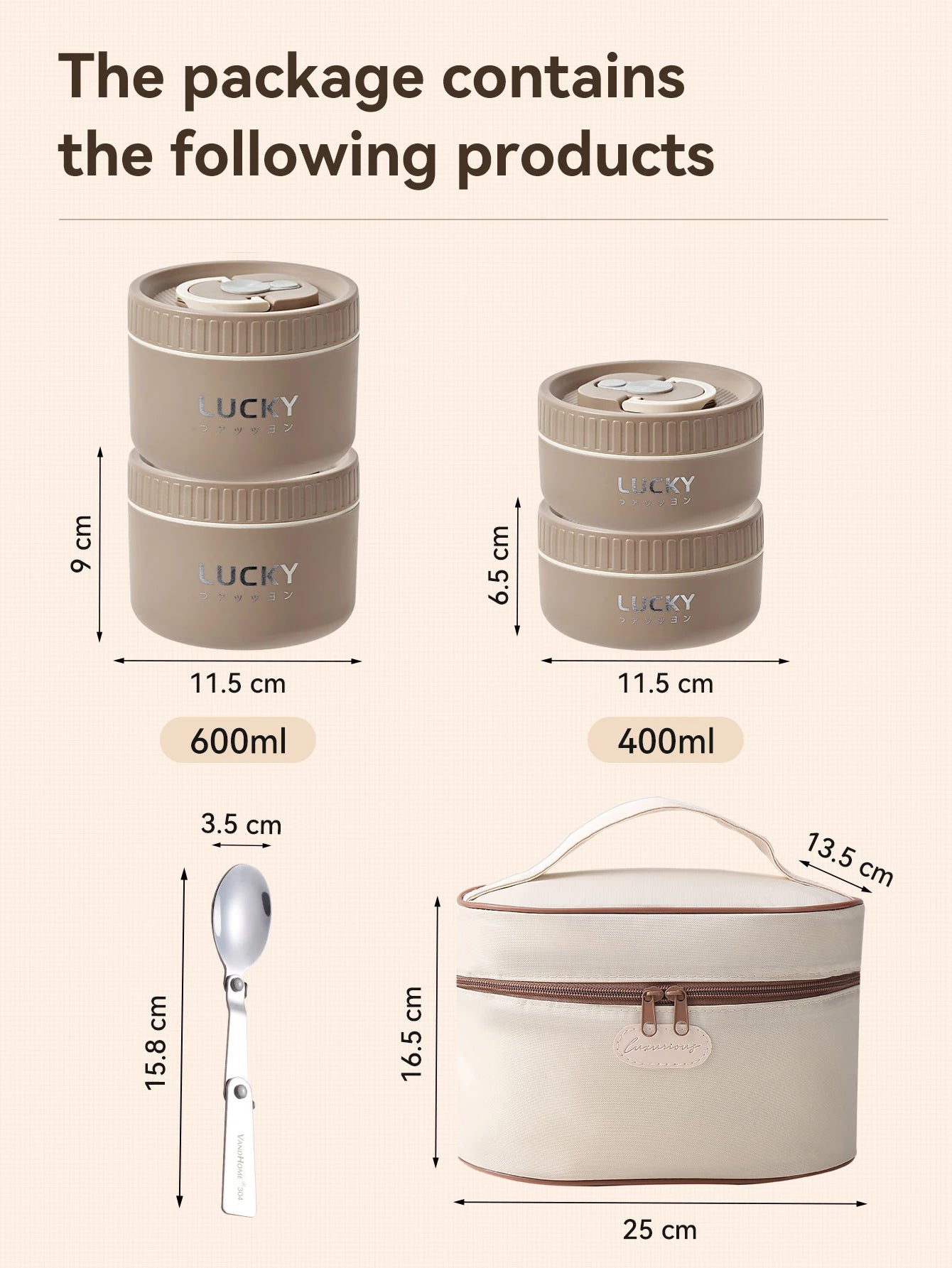 Bento-Lunchbox-Set – Tragbarer Isolierter Lunchbehälter