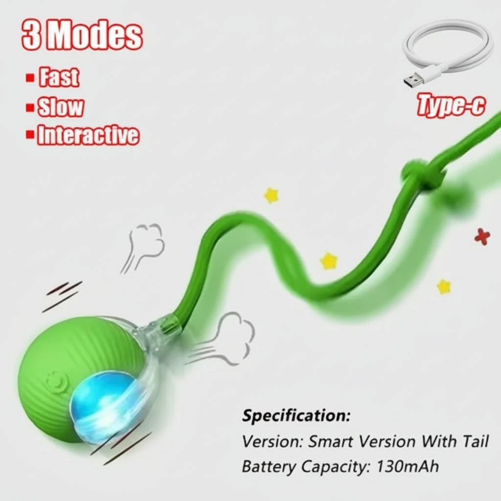 Interaktives Katzenspielzeug – Elektrischer Katzenball