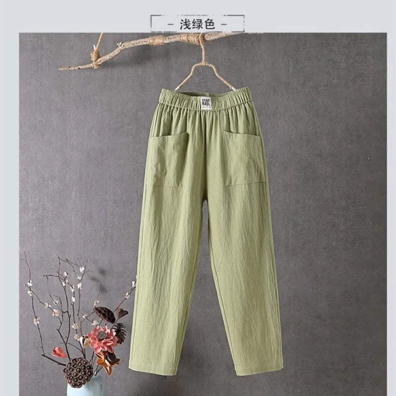 Coastal Breeze Leinenhose aus Baumwolle & Leinen ✨🐚