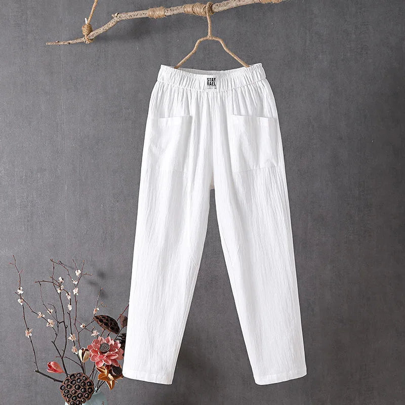 Coastal Breeze Leinenhose aus Baumwolle & Leinen ✨🐚
