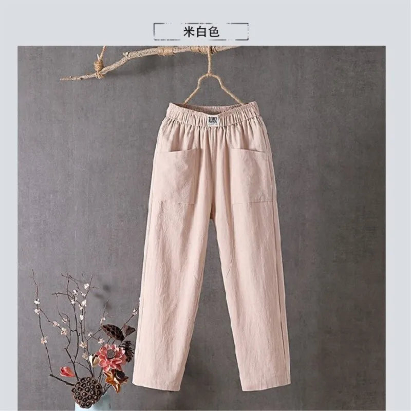Coastal Breeze Leinenhose aus Baumwolle & Leinen ✨🐚