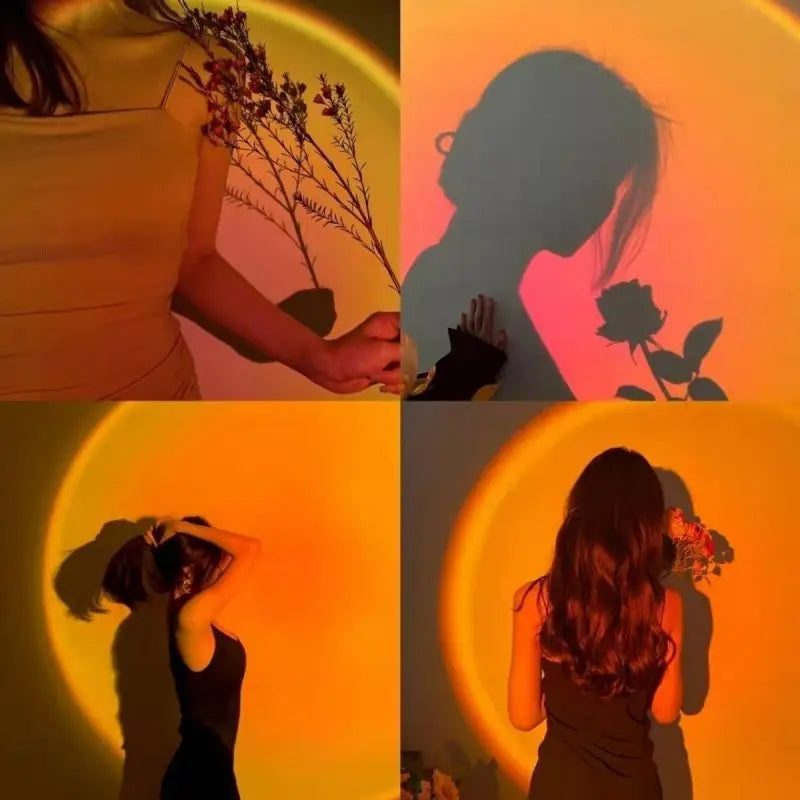 USB Sonnenuntergang Licht – LED Rainbow Neon Nachtlicht