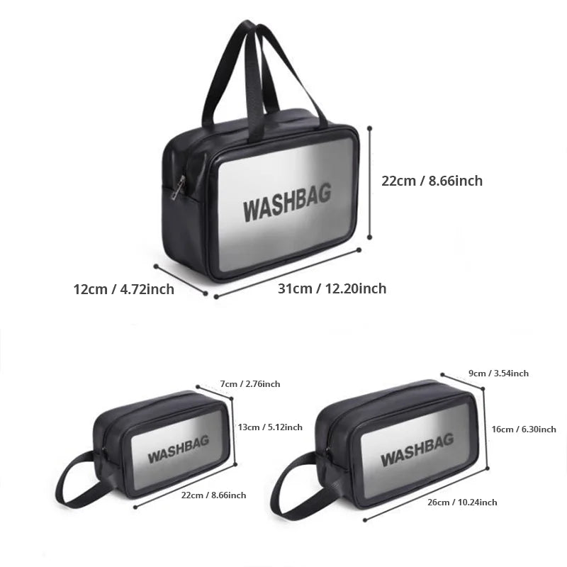 Transparenter Kulturbeutel – wasserdichte Kosmetiktasche